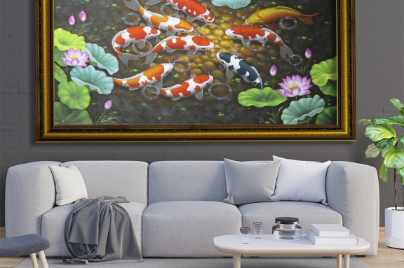 Ý nghĩa tranh cá chép phong thuỷ, tuổi hợp và cách treo 2